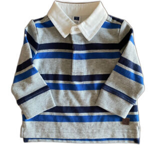 Janie & Jack Striped Long Sleeve Polo Shirt Boys' 3-6 Months
